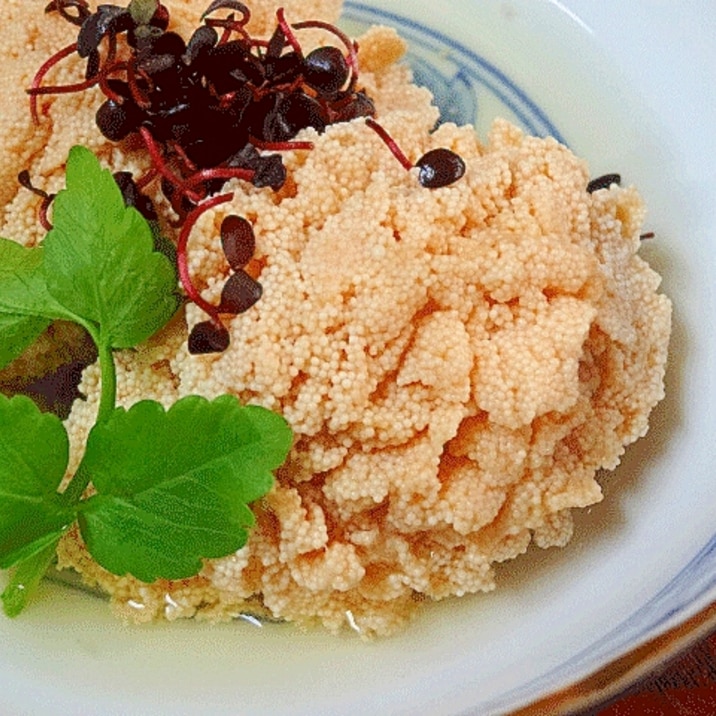 京風煮付け☆　「生タラコ(助子)の花煮」